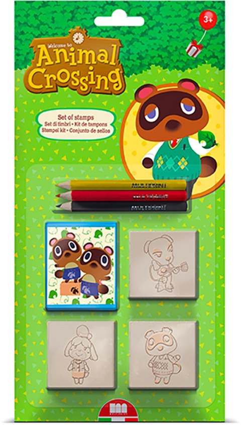 MULTIPRINT ANIMAL CROSSING PIECZATKI BLISTER 3 SZT MULTIPRINT ANIMAL CROSSING PIECZATKI BLISTER 3 SZT
