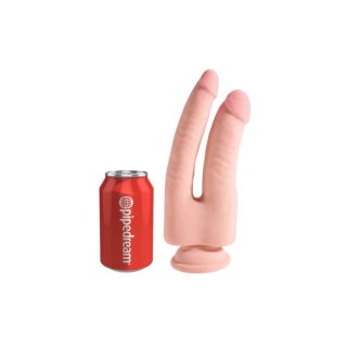 King Cock Podwójne Dildo Plus 9.5" Triple Density Double Penetrator Light