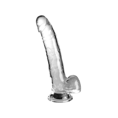 King Cock Transparentne Dildo Clear 9" with Balls King Cock Transparentne Dildo Clear 9" with Balls