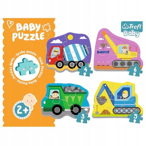 Puzzle Baby pojazdy na budowie Trefl 36072