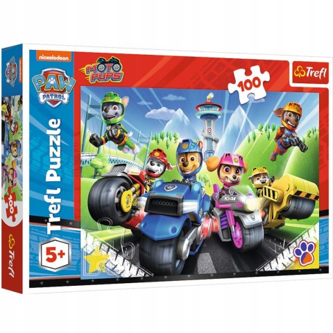 Puzzle Psi Patrol 100el. 100 elementów Ekipa Na Motorach Trefl 16430 Puzzle Psi Patrol 100el. 100 elementów Ekipa Na Motorach Trefl 16430