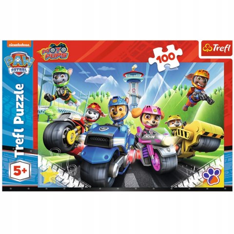 Puzzle Psi Patrol 100el. 100 elementów Ekipa Na Motorach Trefl 16430 Puzzle Psi Patrol 100el. 100 elementów Ekipa Na Motorach Trefl 16430