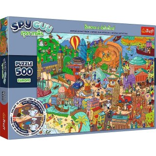 Puzzle Spy Guy Lost Items: Europa Rodzina Treflików 500 el. Trefl 37481