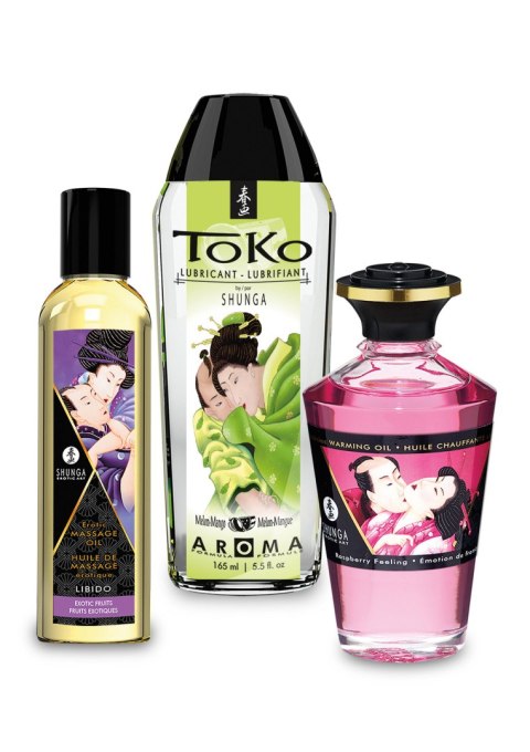 Shunga zestaw olejków do masażu Fruity Kisses Collection Shunga zestaw olejków do masażu Fruity Kisses Collection