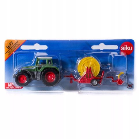 Siku Traktor z deszczownicą szpulową model metal S1677