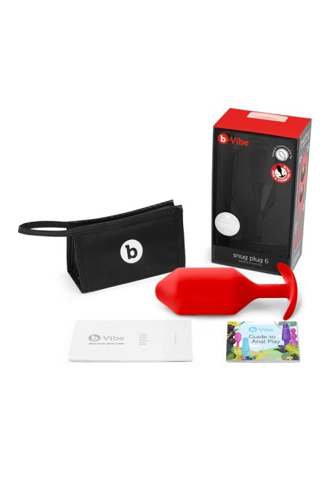 B-VIBE SNUG PLUG 6 RED B-VIBE SNUG PLUG 6 RED