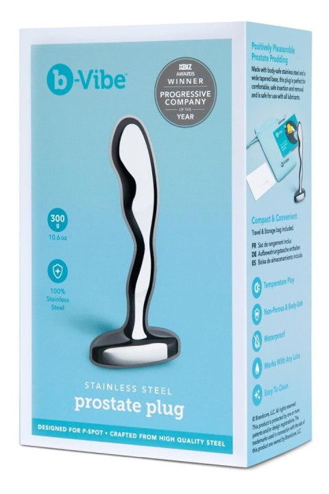 B-VIBE STAINLESS STEEL PROSTATE PLUG B-VIBE STAINLESS STEEL PROSTATE PLUG