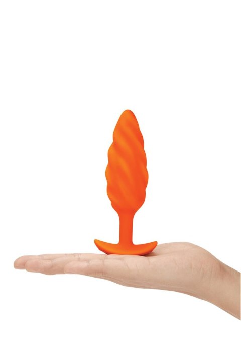 B-VIBE SWIRL TEXTURE PLUG ORANGE B-VIBE SWIRL TEXTURE PLUG ORANGE