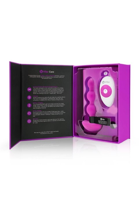 B-VIBE TRIPLET ANAL BEADS FUCHSIA B-VIBE TRIPLET ANAL BEADS FUCHSIA