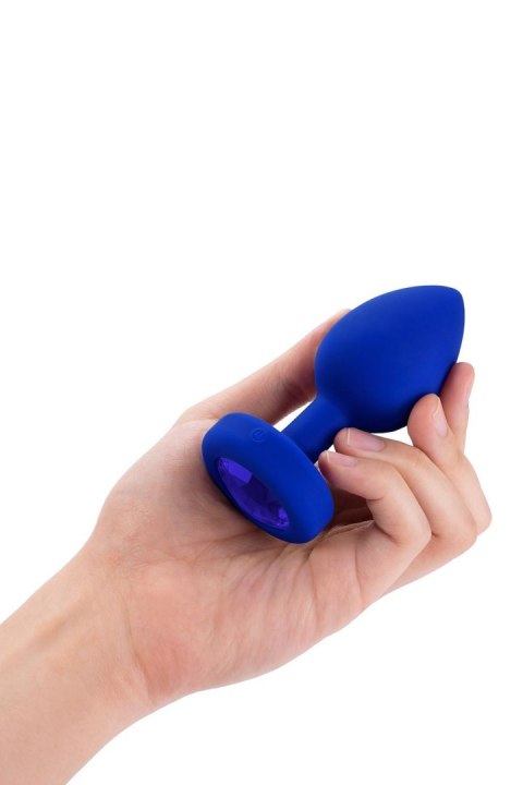 B-VIBE VIBRATING JEWEL PLUG L/XL NAVY B-VIBE VIBRATING JEWEL PLUG L/XL NAVY