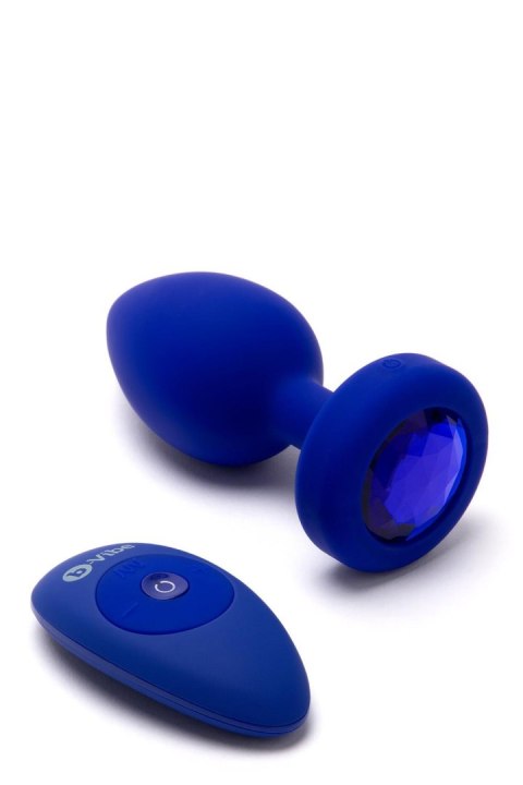B-VIBE VIBRATING JEWEL PLUG L/XL NAVY B-VIBE VIBRATING JEWEL PLUG L/XL NAVY