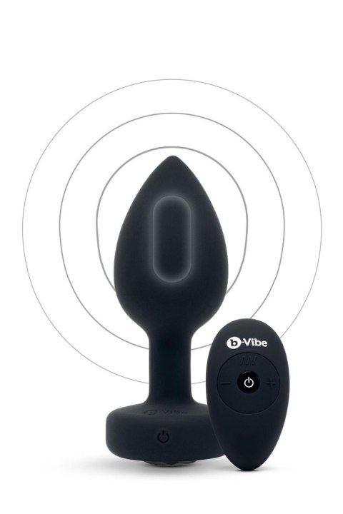 B-VIBE VIBRATING JEWEL PLUG M/L BLACK B-VIBE VIBRATING JEWEL PLUG M/L BLACK
