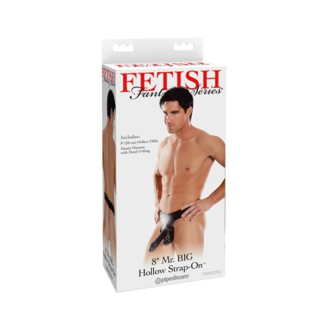 Fetish Fantasy Series Mr. Big Hollow 8" Strap-on Black Fetish Fantasy Series Mr. Big Hollow 8" Strap-on Black