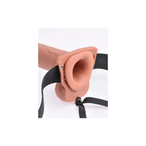 Fetish Fantasy Strap-on Series 10" Hollow Rechargeable Strap-On with Remote Tan