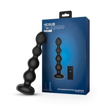 Nexus Korek Analny Tornado Rotating Beaded Probe Large Black Nexus Korek Analny Tornado Rotating Beaded Probe Large Black