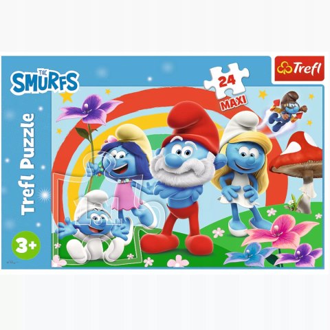 Puzzle 24 el. Maxi Smerfny dzień Trefl 14374 Puzzle 24 el. Maxi Smerfny dzień Trefl 14374
