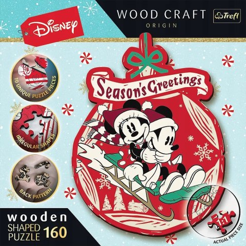 Puzzle drewniane Świąteczna przygoda Mickey i Minni Disney 9+ Trefl 20192 Puzzle drewniane Świąteczna przygoda Mickey i Minni Disney 9+ Trefl 20192