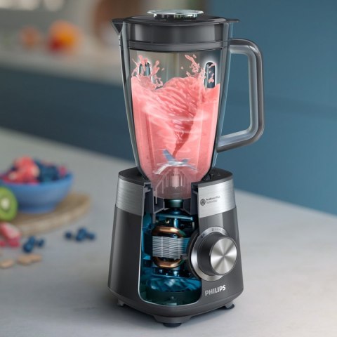 Blender Philips | HR3020/20 | Tabletop | 1000 W | Materiał słoika Plastik | Pojemność słoika 1,5 L | Kaszmirowy szary Blender Philips | HR3020/20 | Tabletop | 1000 W | Materiał słoika Plastik | Pojemność słoika 1,5 L | Kaszmirowy szary