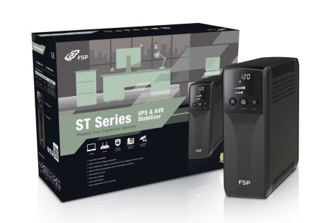 Fortron | UPS i stabilizator AVR | ST 1200 | 1200 VA | 720 W | 220-240 V Fortron | UPS i stabilizator AVR | ST 1200 | 1200 VA | 720 W | 220-240 V