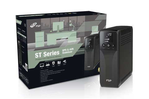 Fortron | UPS i stabilizator AVR | ST 1500 | 1500 VA | 900 W Fortron | UPS i stabilizator AVR | ST 1500 | 1500 VA | 900 W
