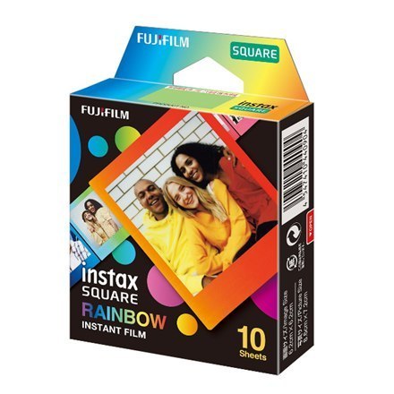 Fujifilm | Instax Square Rainbow (10) Film Instant | 72 x 86 mm | Obszar Obrazu 2.4 x 2.4"; Rozmiar Wydruku 3.4 x 2.8" | Ilość 1 Fujifilm | Instax Square Rainbow (10) Film Instant | 72 x 86 mm | Obszar Obrazu 2.4 x 2.4"; Rozmiar Wydruku 3.4 x 2.8" | Ilość 1