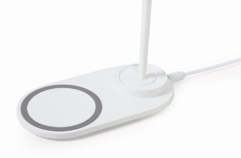 Gembird | Lampa biurkowa z bezprzewodową ładowarką | TA-WPC10-LED-01-W Gembird | Lampa biurkowa z bezprzewodową ładowarką | TA-WPC10-LED-01-W