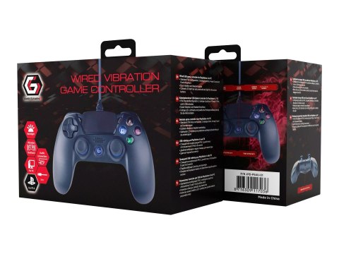 Gembird | Przewodowy Kontroler Do Gry Z Wibracjami | JPD-PS4U-01 | Czarny Gembird | Przewodowy Kontroler Do Gry Z Wibracjami | JPD-PS4U-01 | Czarny