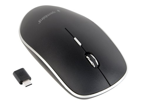 Gemy | Cicha Bezprzewodowa Mysz Optyczna | MUSW-4BSC-01 | USB-C | Czarny Gemy | Cicha Bezprzewodowa Mysz Optyczna | MUSW-4BSC-01 | USB-C | Czarny
