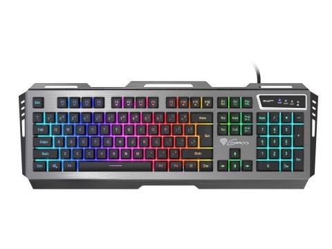 Genesis | Rhod 420 | Klawiatura dla graczy | Przewodowa | Podświetlenie LED RGB | USA | 1,6 m | Czarna Genesis | Rhod 420 | Klawiatura dla graczy | Przewodowa | Podświetlenie LED RGB | USA | 1,6 m | Czarna