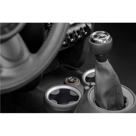 Goobay 58912 Dual-USB Car Charger, Black Goobay 58912 Dual-USB Car Charger, Black