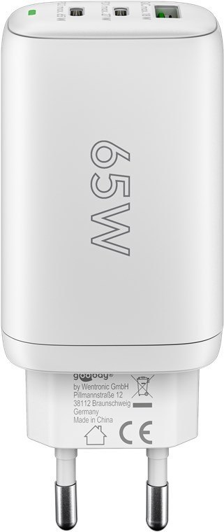 Goobay | 61759 USB-C PD 3x wieloportowa szybka ładowarka (65 W) Goobay | 61759 USB-C PD 3x wieloportowa szybka ładowarka (65 W)