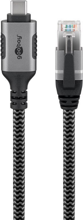 Goobay 70696 USB-A 3.1 to RJ45 Ethernet Cable, 1 m Goobay 70696 USB-A 3.1 to RJ45 Ethernet Cable, 1 m