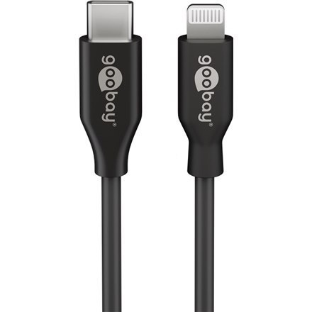 Goobay | Male | Apple Lightning | Male | Black | 24 pin USB-C | 2 m Goobay | Male | Apple Lightning | Male | Black | 24 pin USB-C | 2 m
