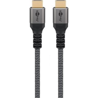 Goobay Szybki kabel HDMI z Ethernetem | Czarny | HDMI do HDMI | 1 m