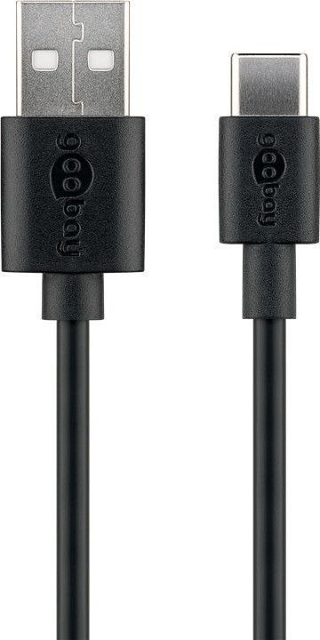 Kabel USB 2.0 Goobay 59122 (USB-C™ do USB A), czarny | Goobay | USB-C do USB-A Kabel USB 2.0 Goobay 59122 (USB-C™ do USB A), czarny | Goobay | USB-C do USB-A