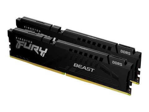 Kingston Fury Beast 64GB DDR5, 5200 MHz, CL40, 288-Pin, DIMM Kit (32GB x 2) Kingston Kingston Fury Beast 64GB DDR5, 5200 MHz, CL40, 288-Pin, DIMM Kit (32GB x 2) Kingston