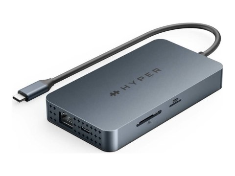 Koncentrator podróżny HyperDrive Dual HDMI 10-w-1 do M1 MacBook | Porty Ethernet LAN (RJ-45) 1 | Ilość portów HDMI 2 Koncentrator podróżny HyperDrive Dual HDMI 10-w-1 do M1 MacBook | Porty Ethernet LAN (RJ-45) 1 | Ilość portów HDMI 2