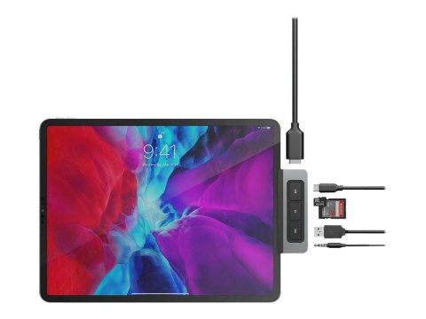 Koncentrator portów USB-C HyperDrive Media 6-w-1 do iPad Pro/Air | Ilość portów HDMI: 1 Koncentrator portów USB-C HyperDrive Media 6-w-1 do iPad Pro/Air | Ilość portów HDMI: 1