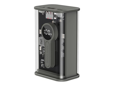 Ładowarka Power Bank Quick Charge 3.0 Gembird | PB09-TQC3-01 | 9000 mAh | Przezroczysta | Czarny Ładowarka Power Bank Quick Charge 3.0 Gembird | PB09-TQC3-01 | 9000 mAh | Przezroczysta | Czarny