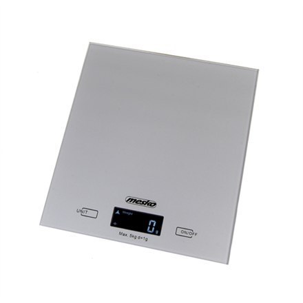 Mesko | Waga kuchenna | MS 3145 | Maksymalna waga (udźwig) 5 kg | Podziałka 1 g | Typ wyświetlacza LCD | Srebrny Mesko | Waga kuchenna | MS 3145 | Maksymalna waga (udźwig) 5 kg | Podziałka 1 g | Typ wyświetlacza LCD | Srebrny