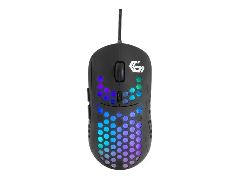 Myszka Gaming RGB z Podświetleniem LED USB Gembird MUSG-RAGNAR-RX400 - Przewodowa, Kolor: Czarny Myszka Gaming RGB z Podświetleniem LED USB Gembird MUSG-RAGNAR-RX400 - Przewodowa, Kolor: Czarny