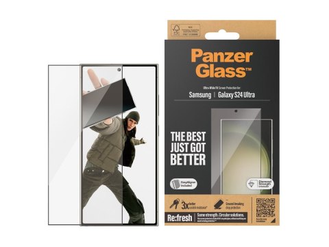 Ochronne szkło hartowane PanzerGlass do Samsung Galaxy S 2024 | Ultra szeroki dopasowanie Ochronne szkło hartowane PanzerGlass do Samsung Galaxy S 2024 | Ultra szeroki dopasowanie