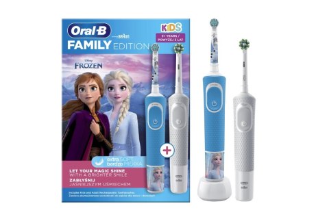 Oral-B D100 dla Dzieci z Motywem Frozen + Witalność Pro D103 Oral-B D100 dla Dzieci z Motywem Frozen + Witalność Pro D103