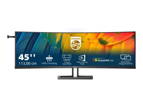 PHILIPS Curved Business Monitor 45B1U6900C/00 44.5" 5120x1440/32:9/450 cd/m²/4ms/ HDMI DisplayPort USB Audio Out PHILIPS Curved Business Monitor 45B1U6900C/00 44.5" 5120x1440/32:9/450 cd/m²/4ms/ HDMI DisplayPort USB Audio Out