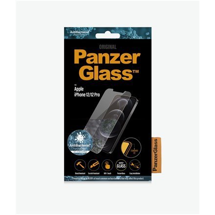 PanzerGlass | Ochraniacz ekranu - szkło | Apple iPhone 12, 12 Pro | Szkło hartowane | Przezroczysty PanzerGlass | Ochraniacz ekranu - szkło | Apple iPhone 12, 12 Pro | Szkło hartowane | Przezroczysty