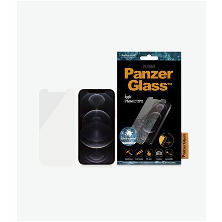 PanzerGlass | Ochraniacz ekranu - szkło | Apple iPhone 12, 12 Pro | Szkło hartowane | Przezroczysty PanzerGlass | Ochraniacz ekranu - szkło | Apple iPhone 12, 12 Pro | Szkło hartowane | Przezroczysty
