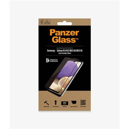 PanzerGlass | Ochraniacz ekranu - szkło | Samsung Galaxy A13 | Szkło hartowane | Czarny | Przezroczysty PanzerGlass | Ochraniacz ekranu - szkło | Samsung Galaxy A13 | Szkło hartowane | Czarny | Przezroczysty