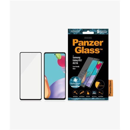 PanzerGlass | Ochraniacz ekranu - szkło | Samsung Galaxy A52, A52 5G | Szkło hartowane | Czarny | Przezroczysty PanzerGlass | Ochraniacz ekranu - szkło | Samsung Galaxy A52, A52 5G | Szkło hartowane | Czarny | Przezroczysty