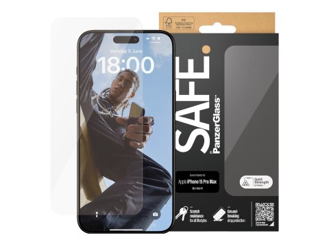 PanzerGlass | Screen Protector | Iphone15 PRO MAX | Glass | Transparent | Transparent Apple iPhone 15 Pro Max Szkło hartowane Sc PanzerGlass | Screen Protector | Iphone15 PRO MAX | Glass | Transparent | Transparent Apple iPhone 15 Pro Max Szkło hartowane Sc