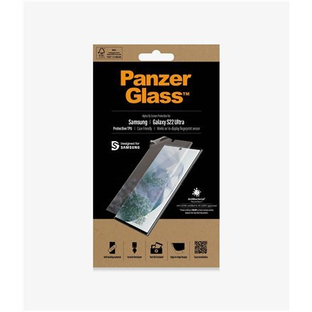 PanzerGlass | Screen protector - film | Samsung Galaxy S22 Ultra | Thermoplastic polyurethane (TPU) | Transparent PanzerGlass | Screen protector - film | Samsung Galaxy S22 Ultra | Thermoplastic polyurethane (TPU) | Transparent